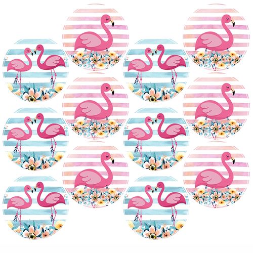Adesivo-decorativo-para-festa-25cm---Flamingo---36-unidades
